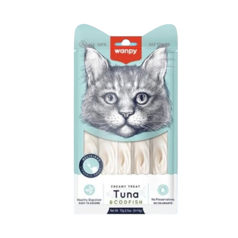 Wanpy Pişiklər üçün cream .Tuna Codfish.