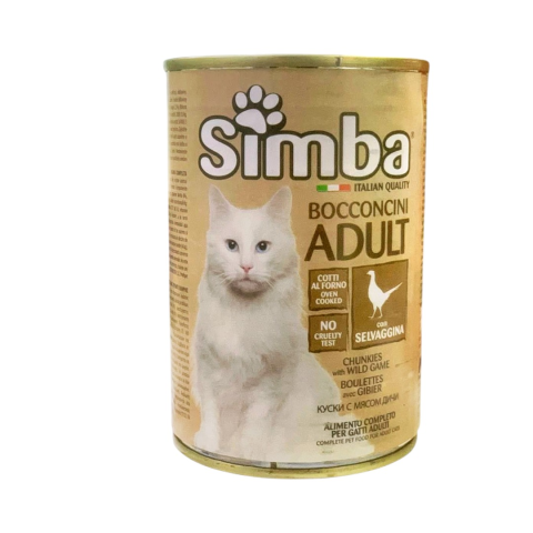Simba Bocconcini Adult – Vəhşi Ət (Selvaggina) (415 q)