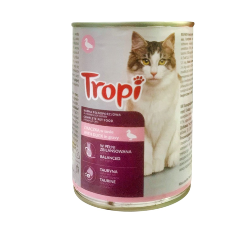 Tropi Pişik Konservi – Quş Ətli (415 qr)