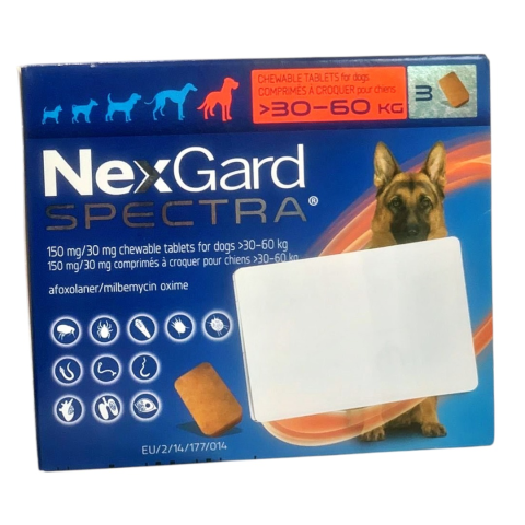 NexGard Spectra (30–60 kq, itlər üçün)
