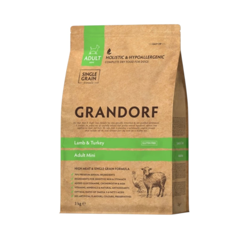 Grandroff dog lamb turkey mini 250qr