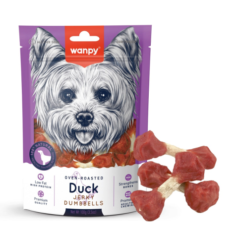 wanpy duck jerky dumbbells