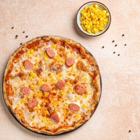 Pizza Sosis & Qarğıdalı Kids