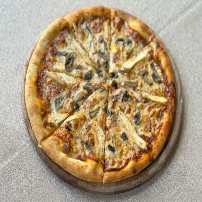 Pizza Pollo Funghi S/M