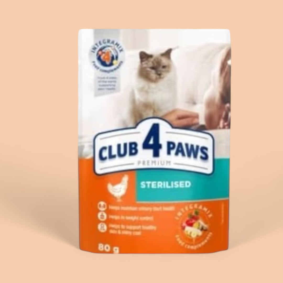Club 4 Paws Sterilised (Toyuqlu)