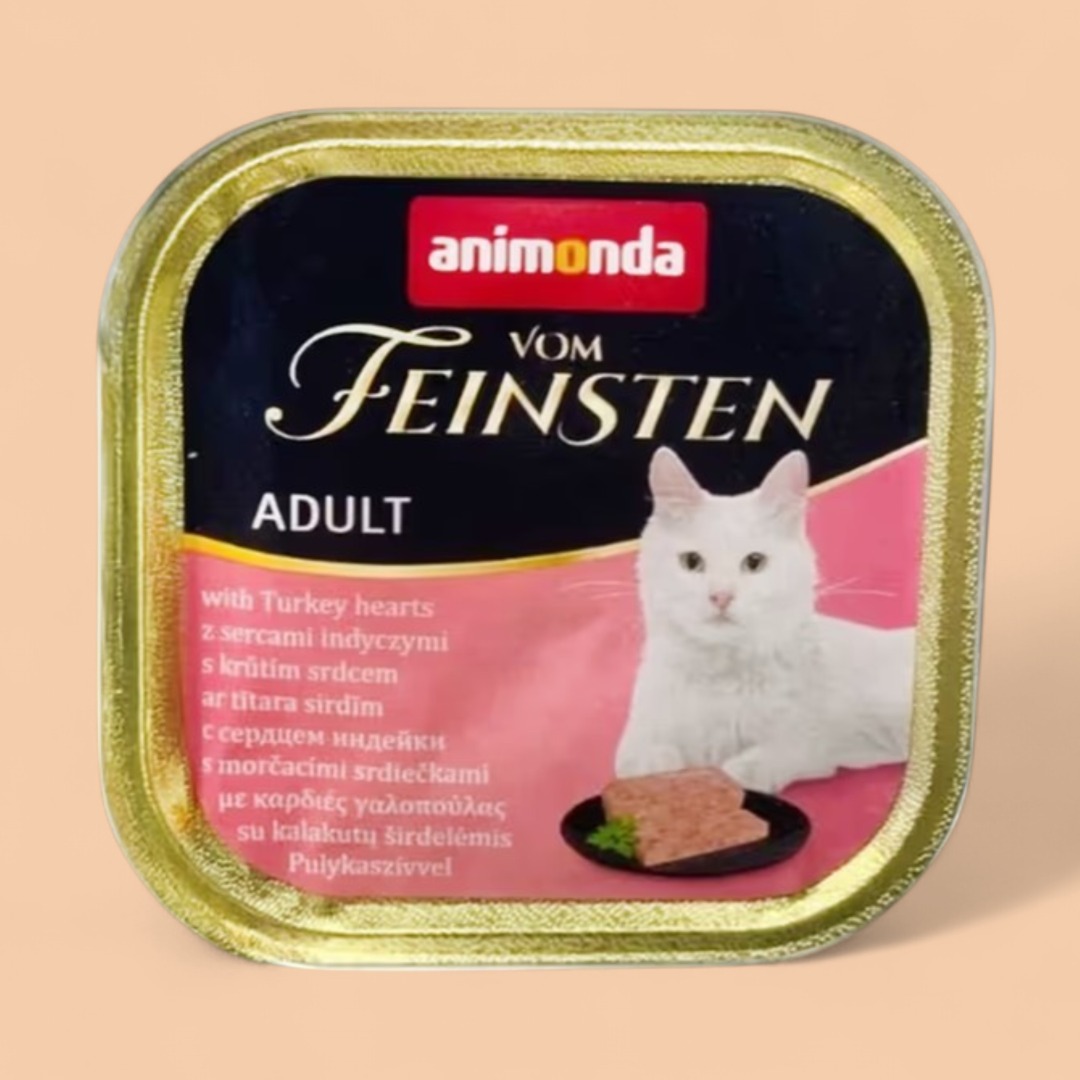 Animonda vom Feinsten Böyük Hindi ürəyi.Pişik üçün.