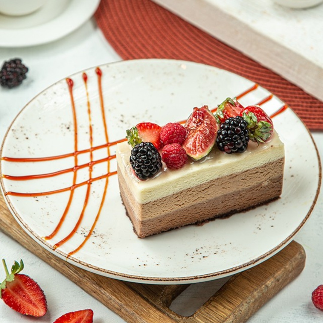 Trio Chocolate Cake
