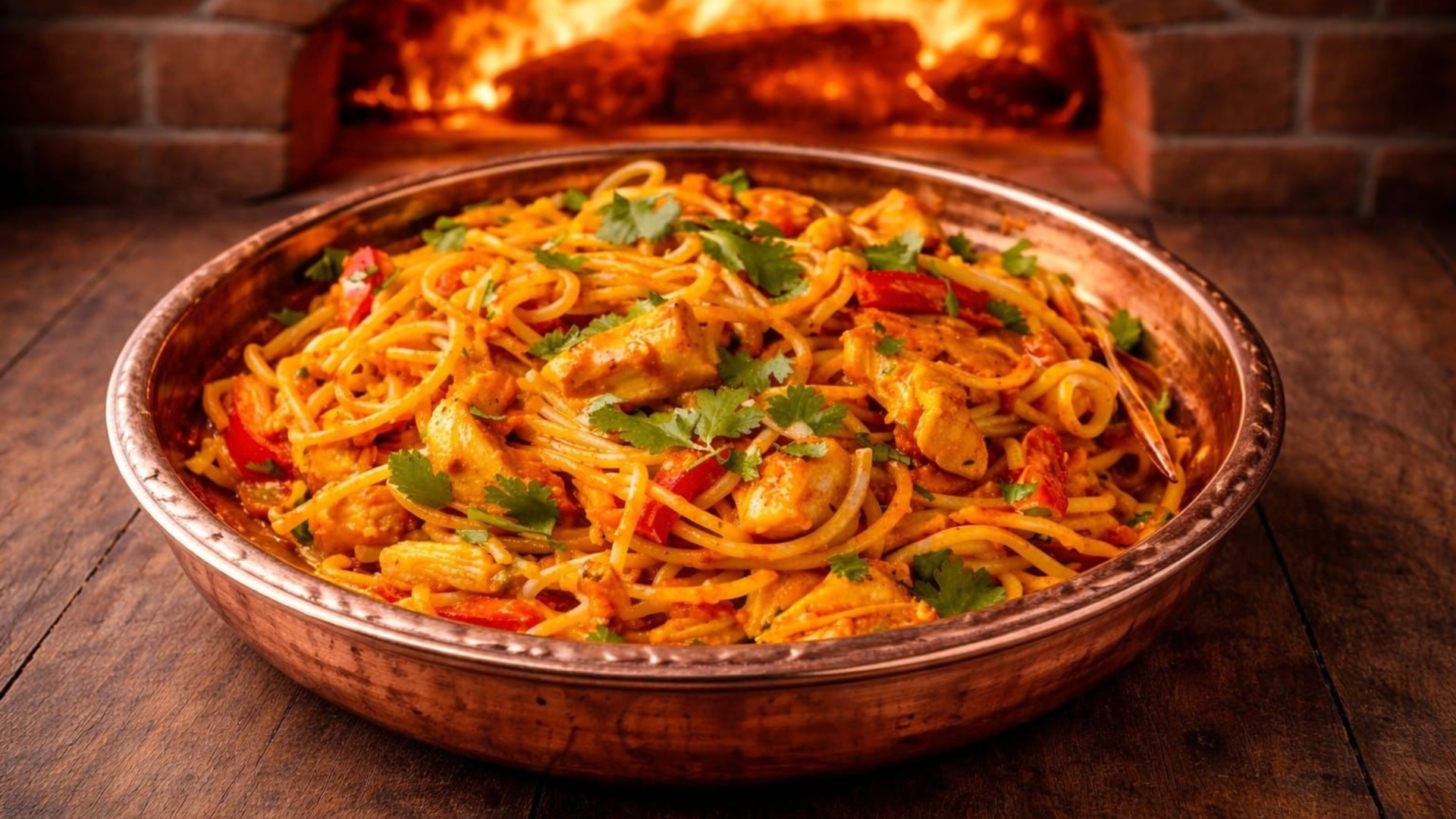 ACILI TOYUQ SPAGETTİ