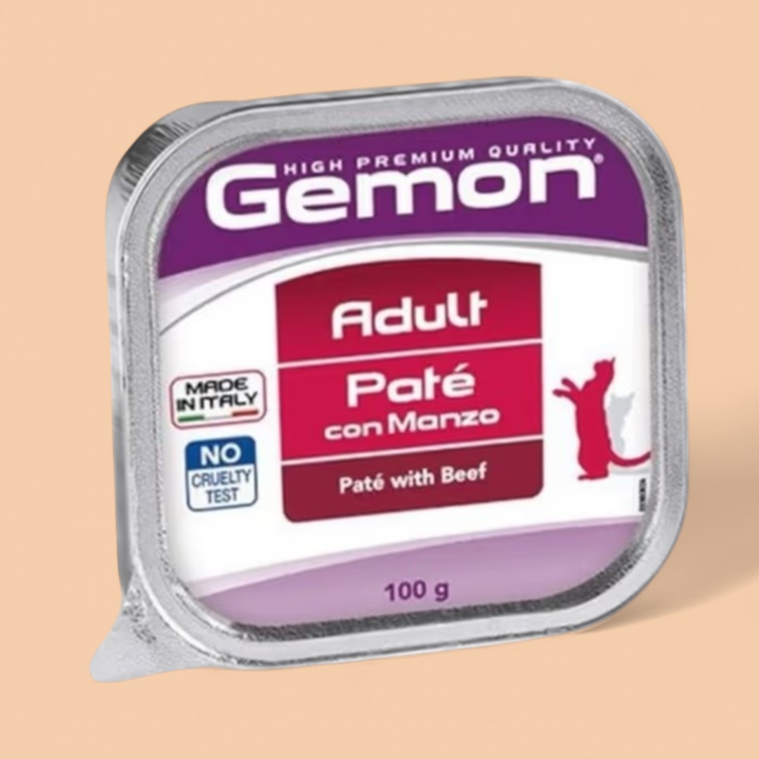 Gemon mal əti və toyuqlu pişik yaş yemi 100gr.
