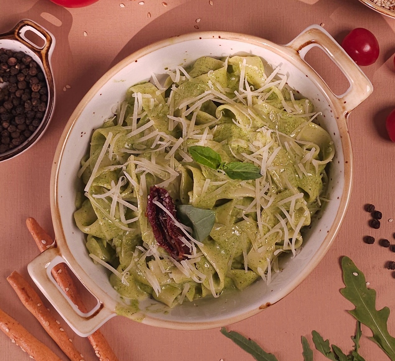 CREAMY PESTO PASTA