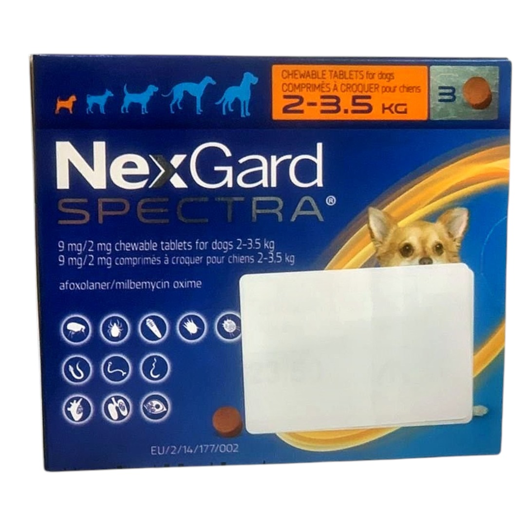 NexGard Spectra (2–3.5 kq, itlər üçün)