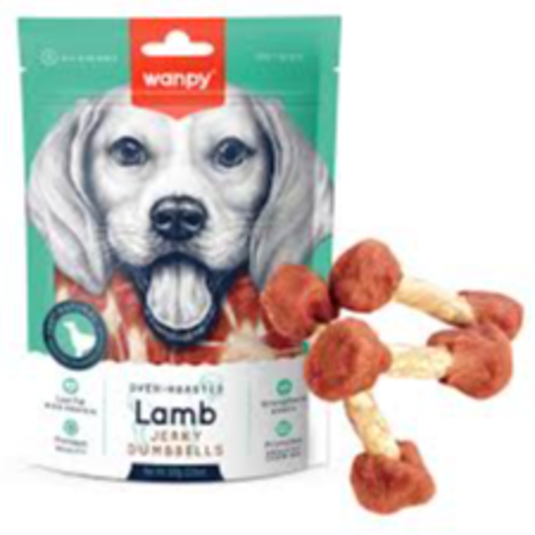 wanpy lamb jerky dummbbells