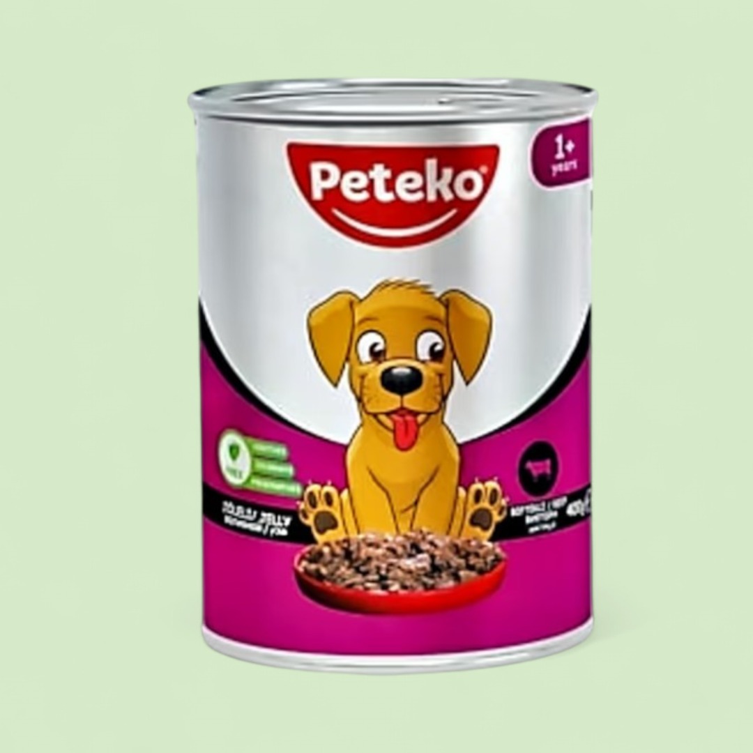 Peteko Adult Dog Wet Food – Mal Əti ilə 400qr