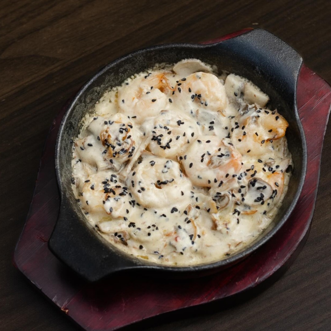 Krevetka qaymaqlı