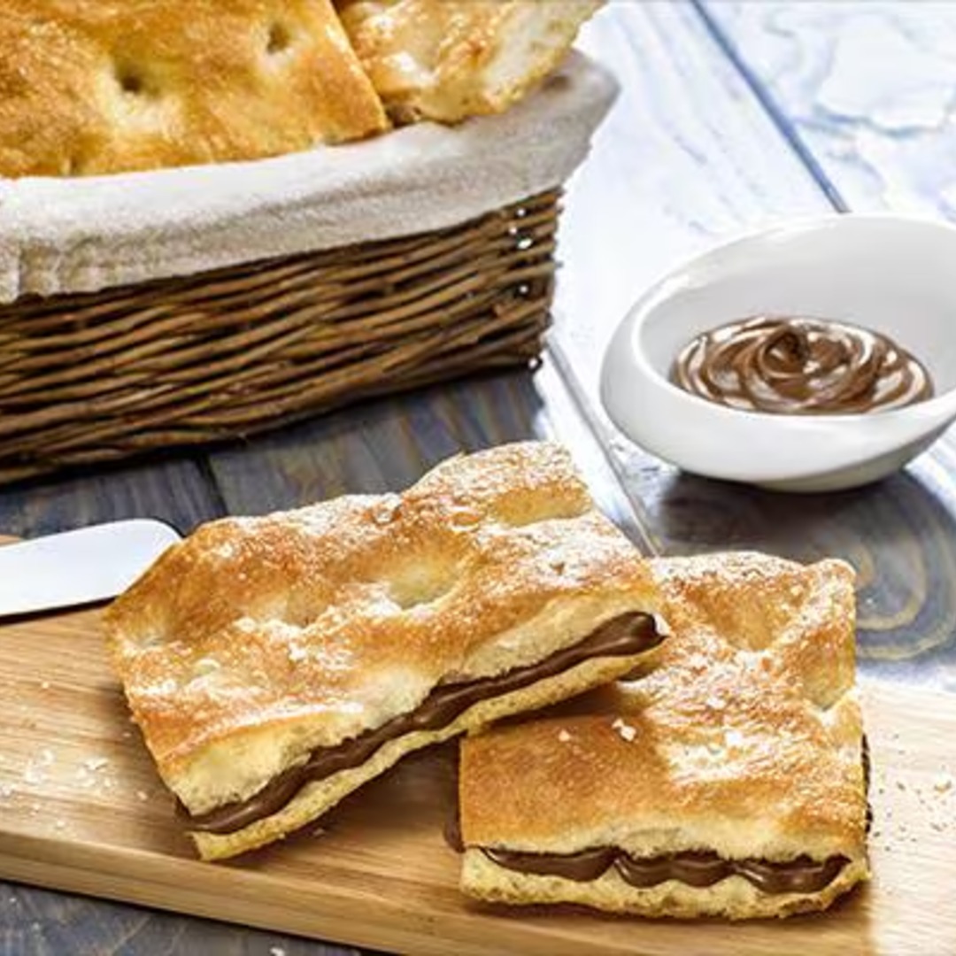 Focaccia con Nutella