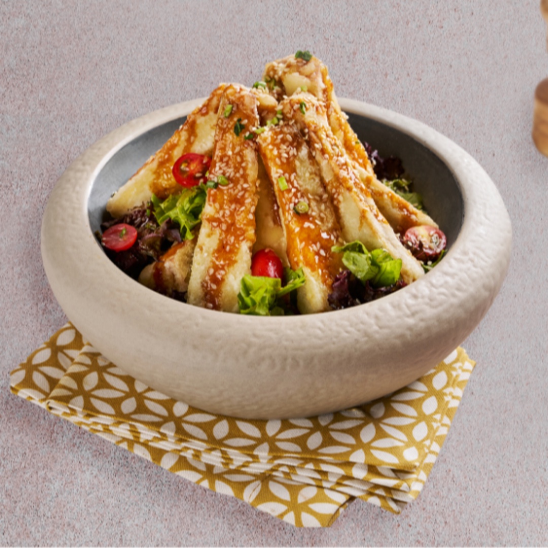 Xırçıltılı badımcan salatı