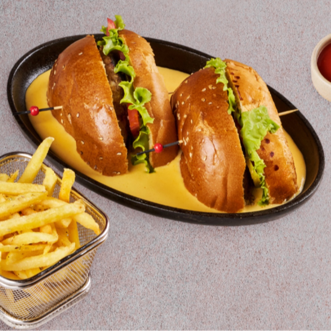 Ceddar souslu burger