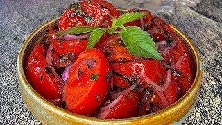 Turşulu pomidor salatı